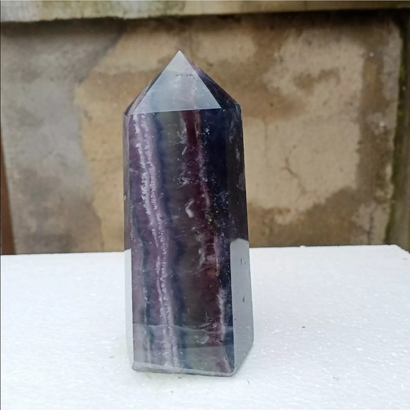 730 grams natural rainbow fluorite tower - Picture 2 of 11
